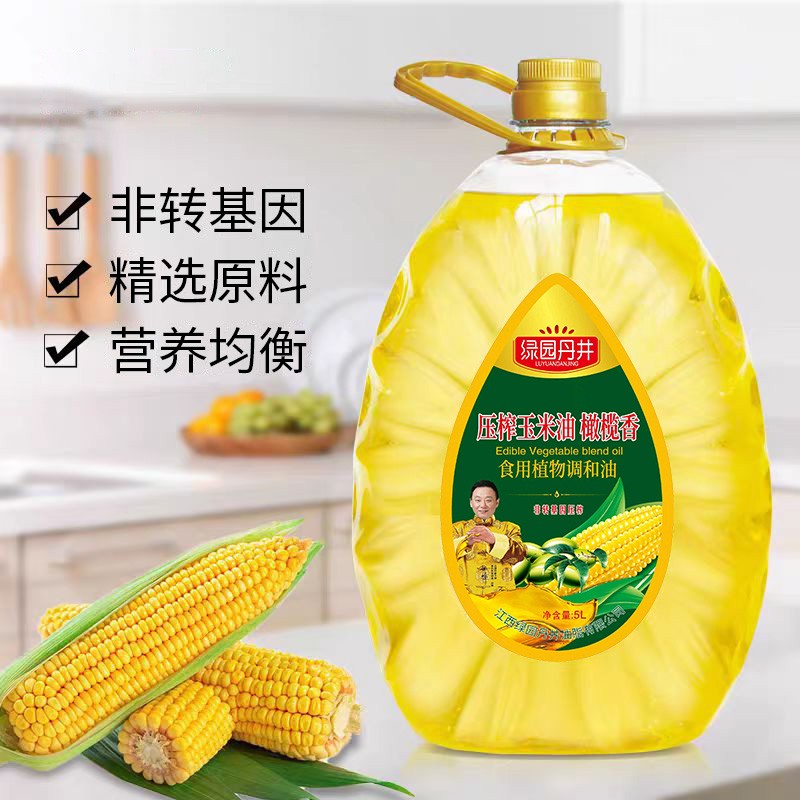 腾龙公司官方网站 压榨玉米油橄榄香食用植物调和油 5L